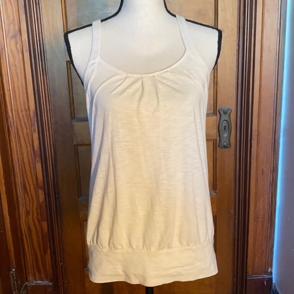 Velvet by Graham Spencer ruched cutaway tank